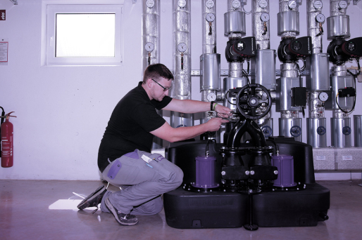 Postes de relevage autonomes Aqualift XL dans la pièce