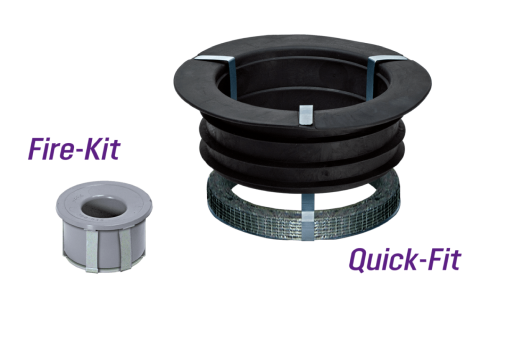 Kit de protection contre les flammes et les gaz de combustion Fire-Kit et Joint d'étanchéité Quick-Fit