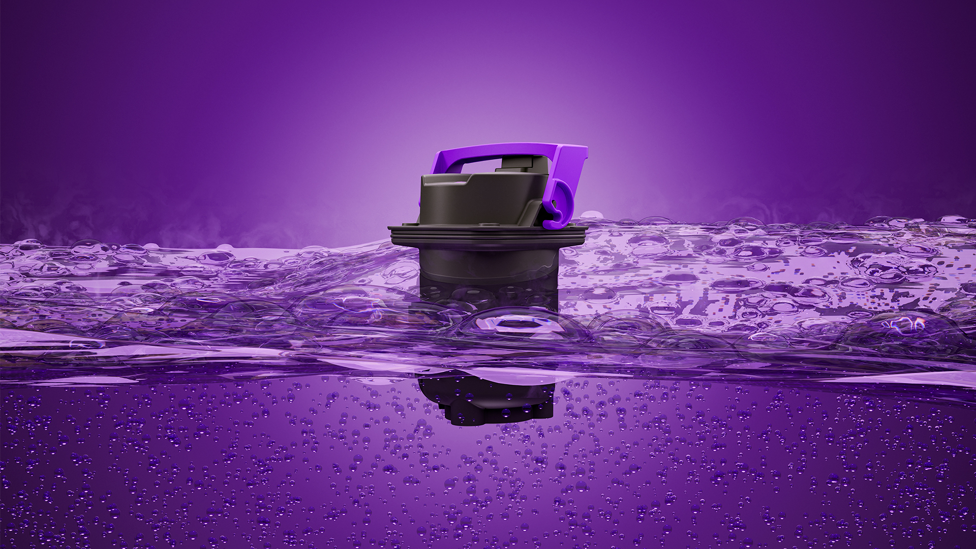 Pompe immergée dans des eaux usées agressives.