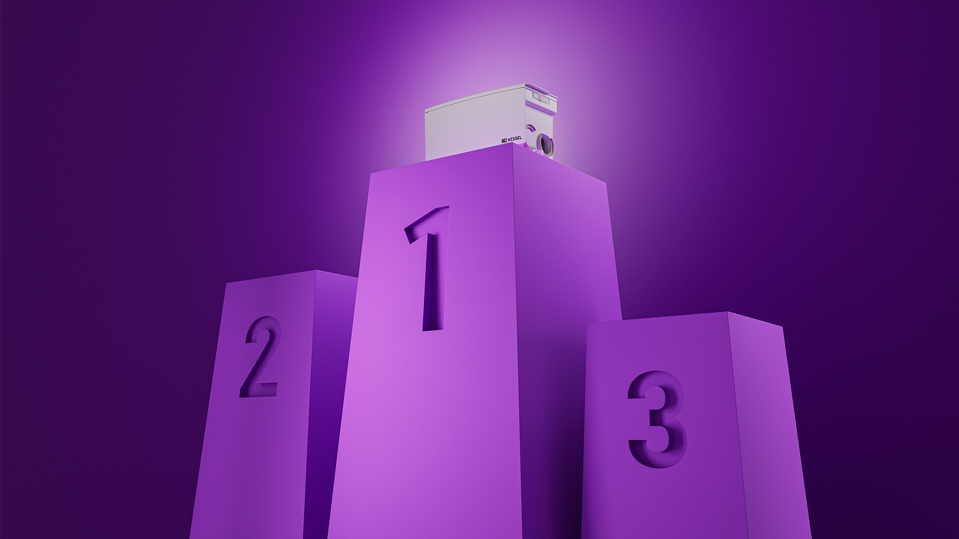 Petit mais génial Le petit poste de relevage Minilift sur le podium.