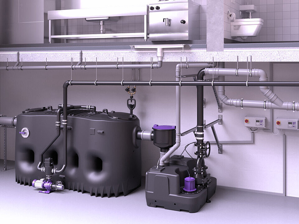 Version NS 15 - NS 20 du séparateur de graisse EasyClean.