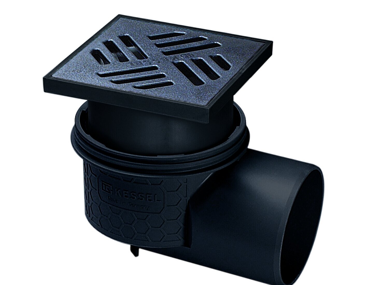 Siphon De Sol Inversé Pour Bassin 110 Mm Avec Aération - Pour Pompe De Fond, Avec Grille Et Raccord 32 Mm