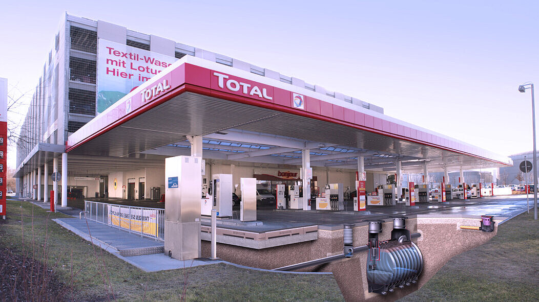 Séparateur d'effluents légers dans une station-service