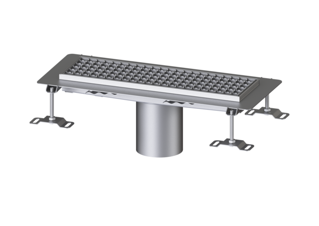 Caniveau à grille Ferrofix système 125 Caniveau à grille Ferrofix système 125