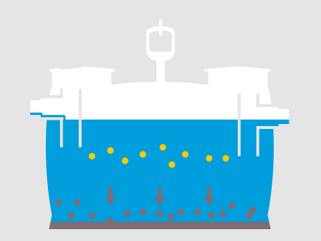 Esquisse : formation d'une couche de boue Esquisse : formation d'une couche de boue