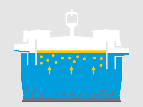 Esquisse : formation d'une couche de graisse Esquisse : formation d'une couche de graisse