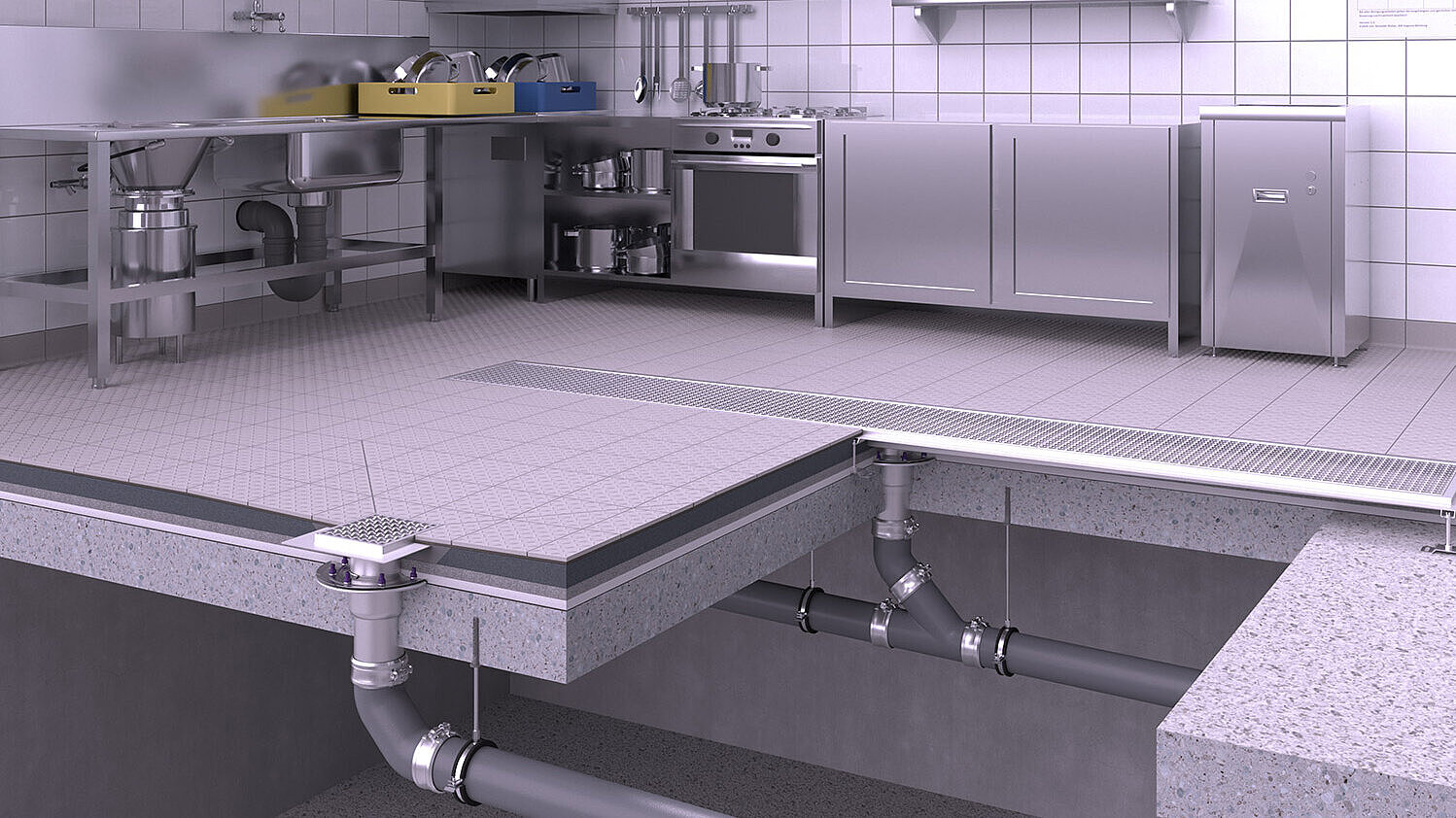 Caniveaux pour le secteur commercial