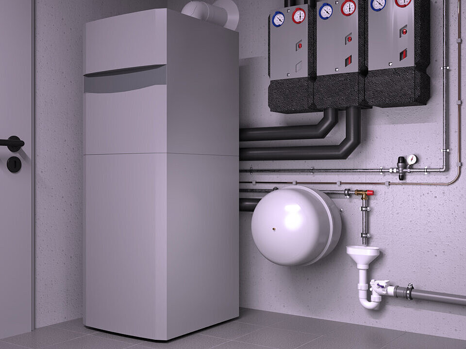 Exemple de montage du clapet antiretour Staufix Siphon DN 50 avec trémie d’arrivée