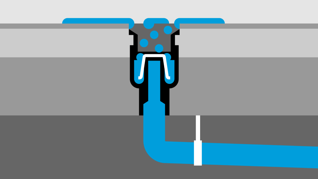 Principe de fonctionnement des siphons de salle d'eau