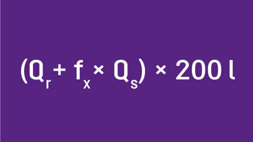 Formule pour une production moyenne de boues 