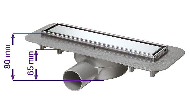 Caniveau de douche Linearis Compact, 300 mm, coté Caniveau de douche Linearis Compact, 300 mm, coté