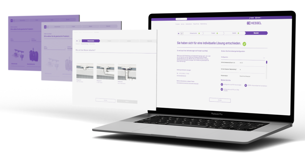 Outil de conception SmartSelect sur ordinateur portable