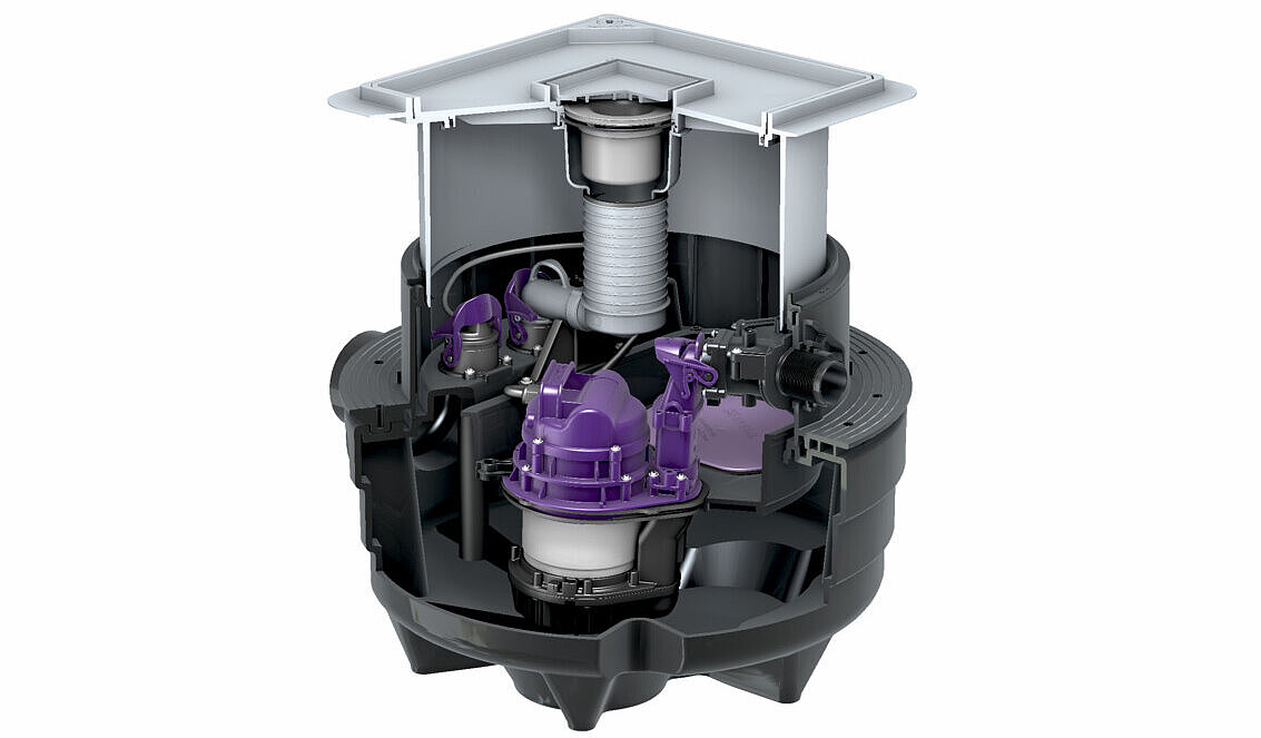 Postes de relevage Aqualift M Underfloor