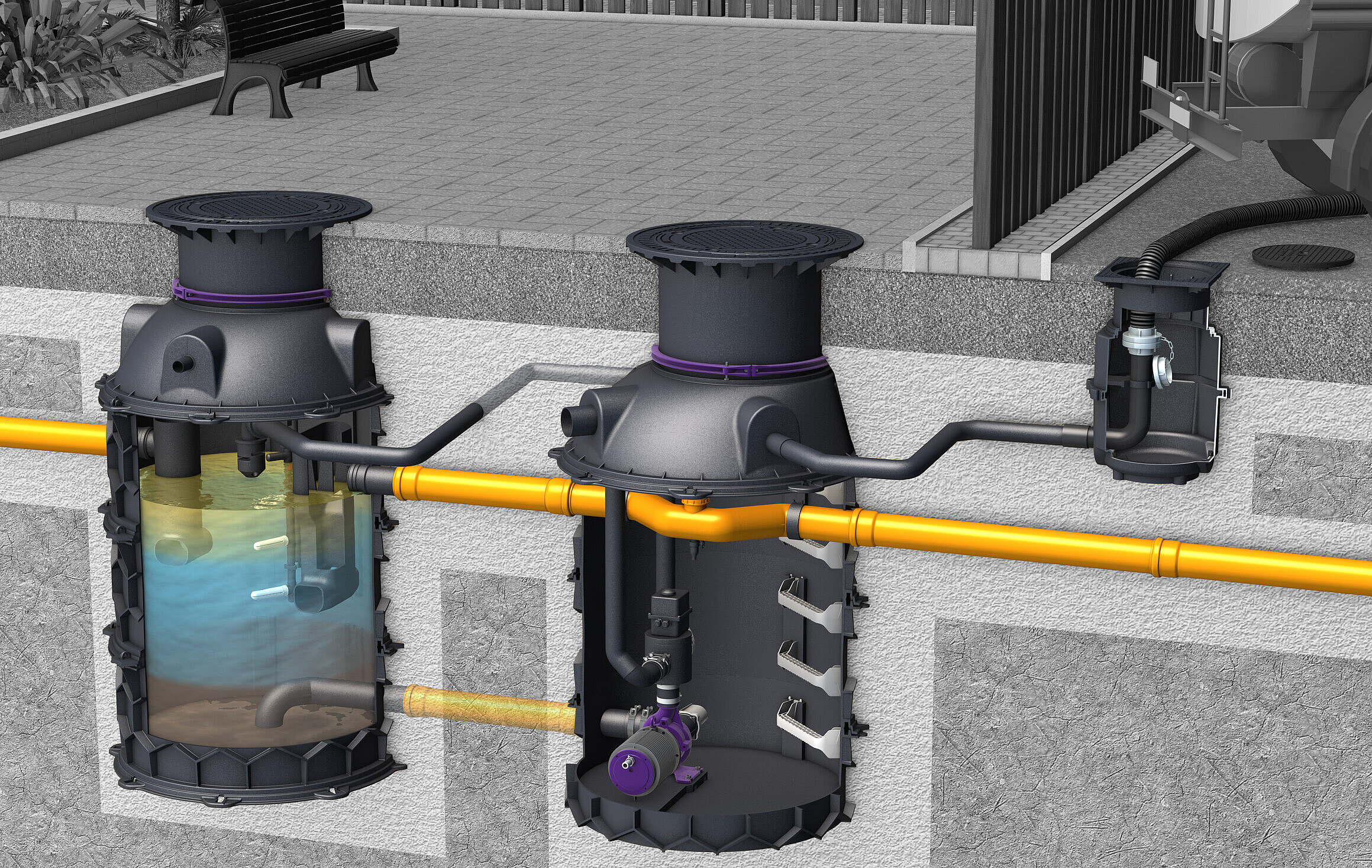 Vidange de la version EasyClean ground Auto Mix & Pump Vidange de la version EasyClean ground Auto Mix & Pump